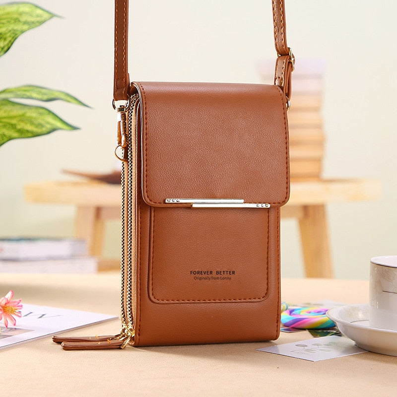 Buylor сумка женская Women's Bag Soft Leather Small Wallets Touch Screen Cell Phone Purse Fashion Handbag Crossbody Shoulder Bag
