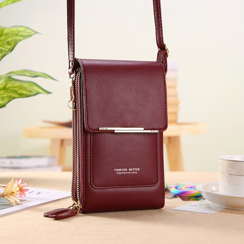 Buylor сумка женская Women's Bag Soft Leather Small Wallets Touch Screen Cell Phone Purse Fashion Handbag Crossbody Shoulder Bag