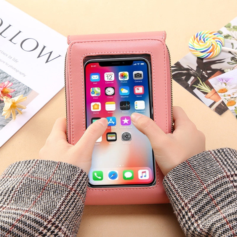 Buylor сумка женская Women's Bag Soft Leather Small Wallets Touch Screen Cell Phone Purse Fashion Handbag Crossbody Shoulder Bag
