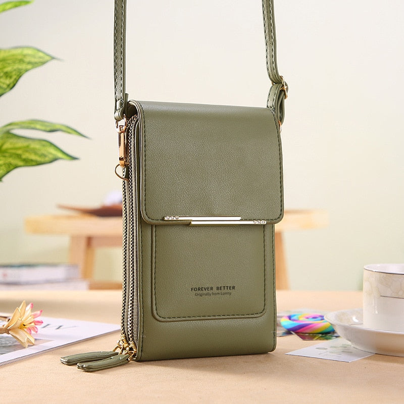 Buylor сумка женская Women's Bag Soft Leather Small Wallets Touch Screen Cell Phone Purse Fashion Handbag Crossbody Shoulder Bag