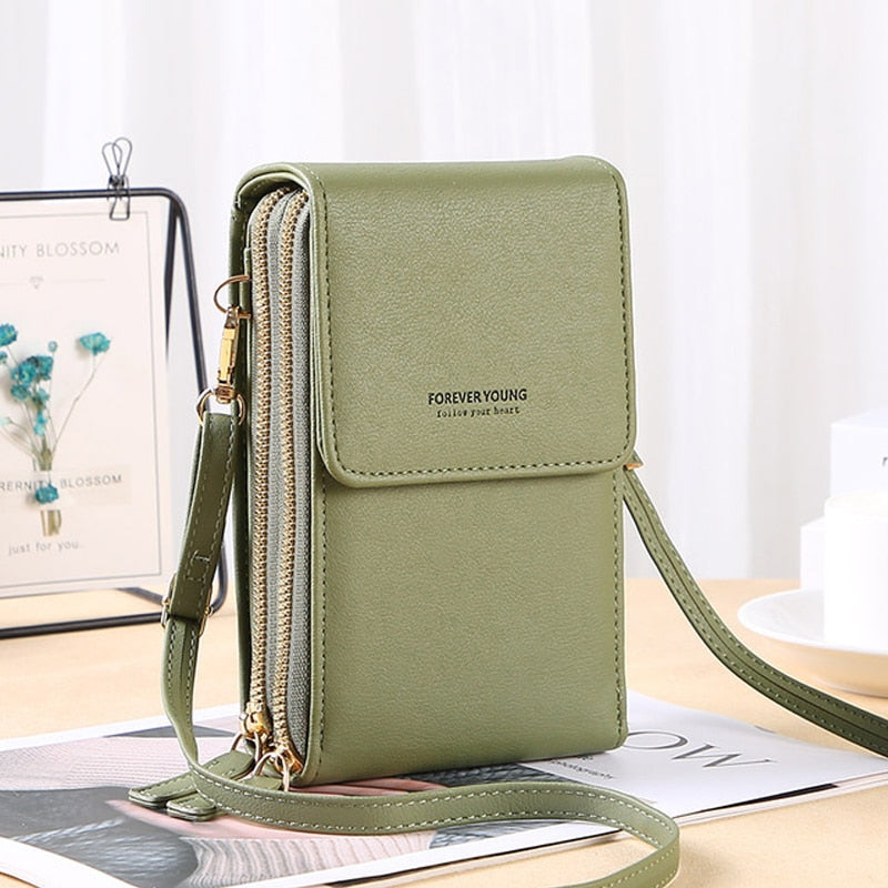 Buylor сумка женская Women's Bag Soft Leather Small Wallets Touch Screen Cell Phone Purse Fashion Handbag Crossbody Shoulder Bag