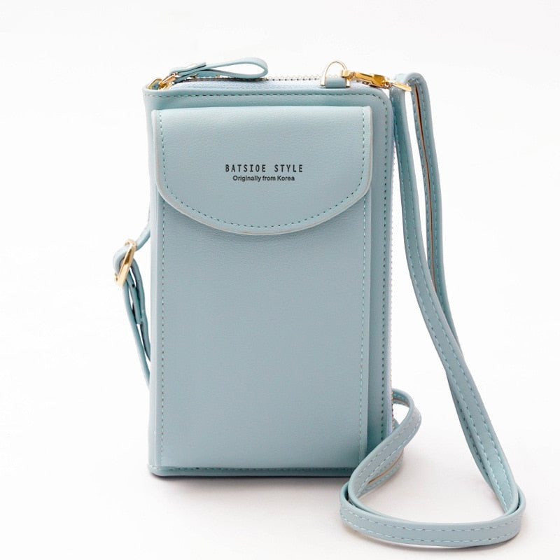 Buylor сумка женская Women's Bag Soft Leather Small Wallets Touch Screen Cell Phone Purse Fashion Handbag Crossbody Shoulder Bag