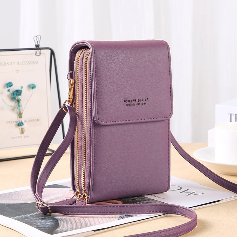 Buylor сумка женская Women's Bag Soft Leather Small Wallets Touch Screen Cell Phone Purse Fashion Handbag Crossbody Shoulder Bag