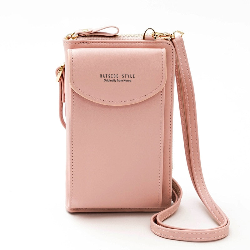 Buylor сумка женская Women's Bag Soft Leather Small Wallets Touch Screen Cell Phone Purse Fashion Handbag Crossbody Shoulder Bag