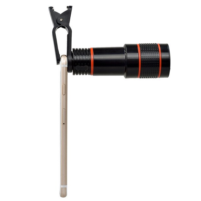 APEXEL 6 in 1 tripod 12X Zoom Telescope Fisheye Wide Angel Macro Lens Kit For All smartphone For iPhone Samsung Redmi Huawei