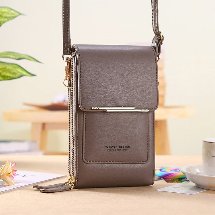 Buylor сумка женская Women&#39;s Bag Soft Leather Small Wallets Touch Screen Cell Phone Purse Fashion Handbag Crossbody Shoulder Bag